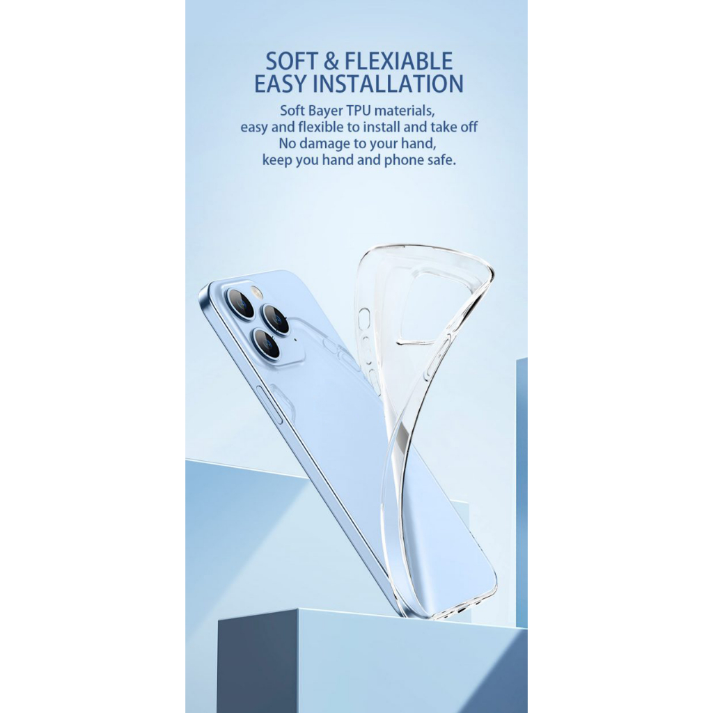 Ốp Lưng MIPOW SILICON TPU SOFT TRANSPARENT 15 15 Plus 15 Pro 15 Promax