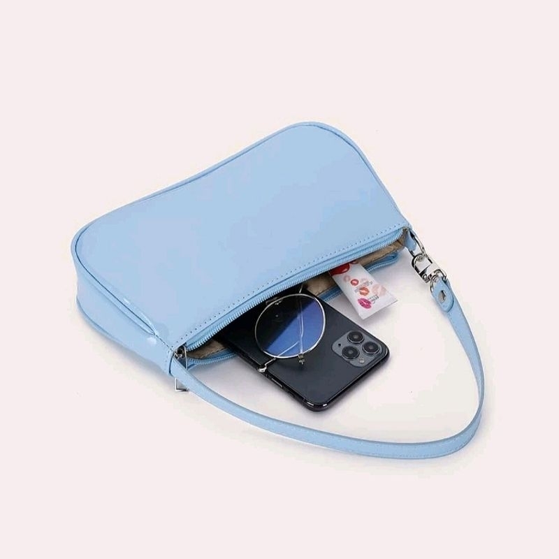 Túi Đeo Vai Màu Hồng Y2K Thời Trang Basic Đơn Giản Barbiecore 2000s, Mean Girls Aesthetic