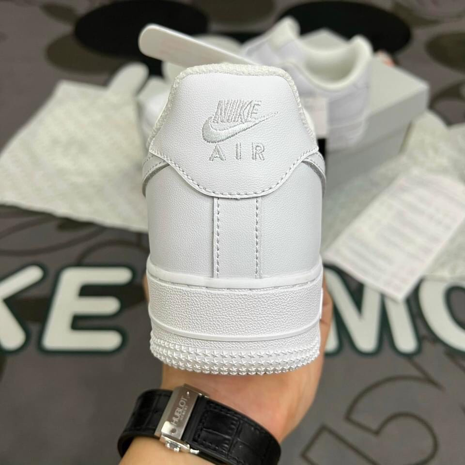 Giày_Nike Air Force 1 Trắng Nam Nữ Bản Cao Cấp Đế Air,Giày AF1 All White Size 36-43 Hàng Đẹp Full Box Bill