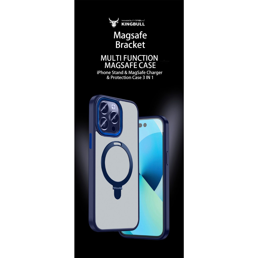 Ốp Lưng MIPOW MAG STAND 2 IN 1 TRANSPARENT 15 15 Plus 15 Pro 15 Promax