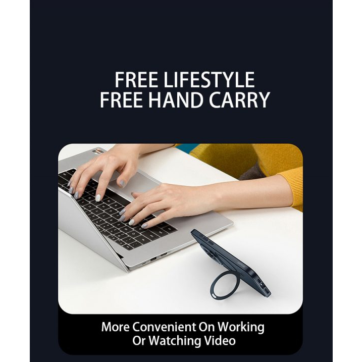 Ốp Lưng MIPOW MAG STAND 2 IN 1 TRANSPARENT 15 15 Plus 15 Pro 15 Promax