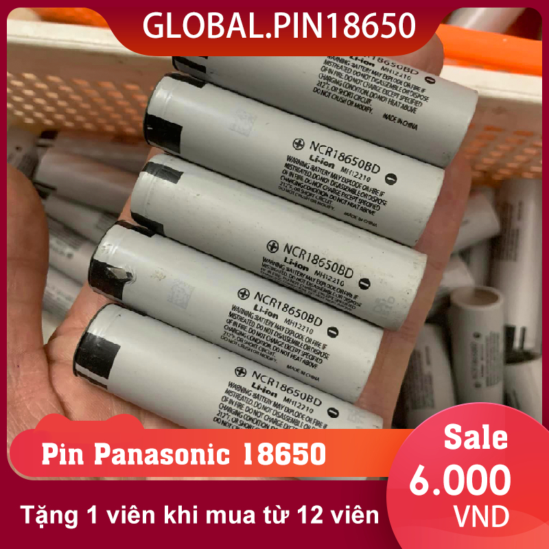Pin 18650 Panasonic 3400mAh - 3.7v xả 20A  - Tháo khối
