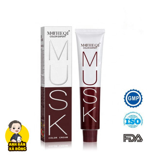Màu nhuộm phủ bạc MOCHEQI MUSK 8 màu thời trang nhuộm tại nhà - Có sẵn dầu trợ nhuộm.