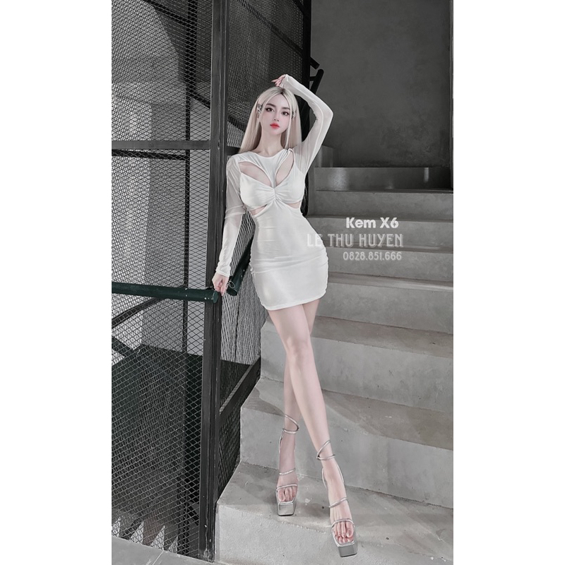 Đầm body lưới khoét sexy