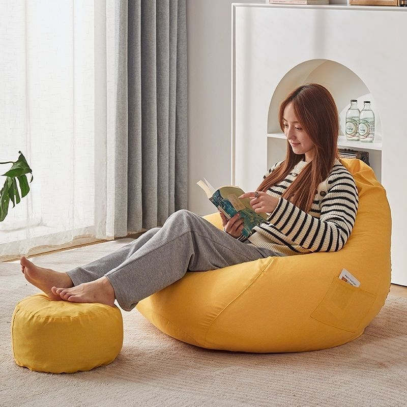 Ghế sofa lười hạt xốp hình túi đậu nhẹ nhàng thỏa mái có tác dụng massage