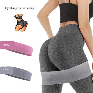 Dây kháng lực vải tâp gym, tập yoga