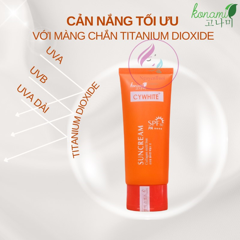 Kem chống nắng Cywhite SunCream  Collagen Mild Sun SPF 50 Pa++++ 100ml