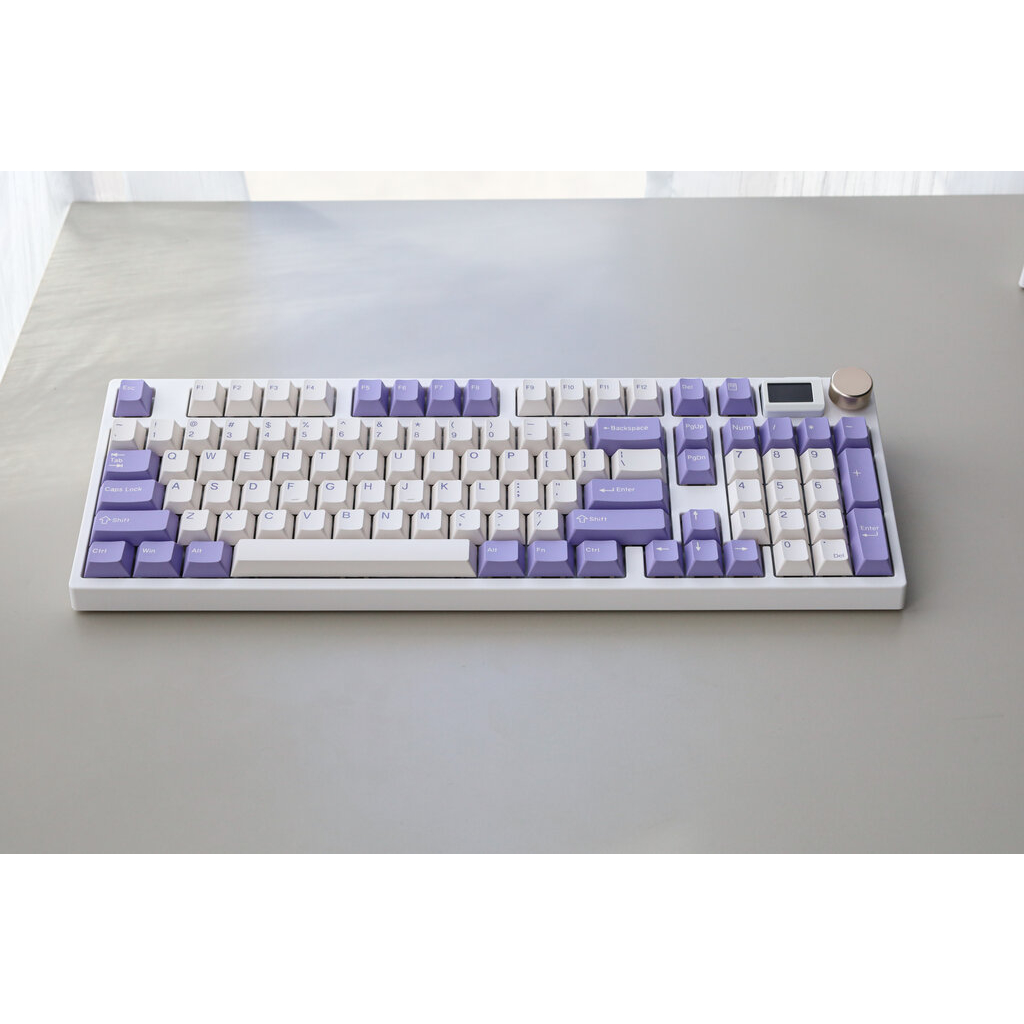 Bàn Phím Cơ Keydous NJ98 - 3Mode, Mạch Xuôi, Màn Hình + Knob
