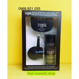 Toppik Bộ Sản Phẩm Tạo Sợi tóc Làm dầy Che hói tóc Toppik 3 món