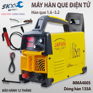 Máy hàn điện tử ALISEN MMA400S, hàn kéo que 1.6 -3.2- công nghệ Nhật Bản, công nghệ INVENTER, Bảo hành 1 năm