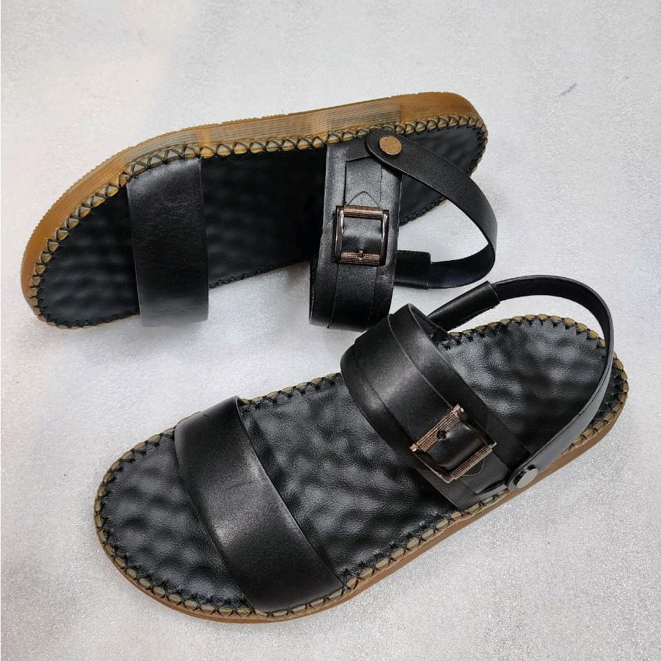 DÉP NAM QUAI HẬU DA BÒ THẬT CAO CẤP CH1-KHÓA