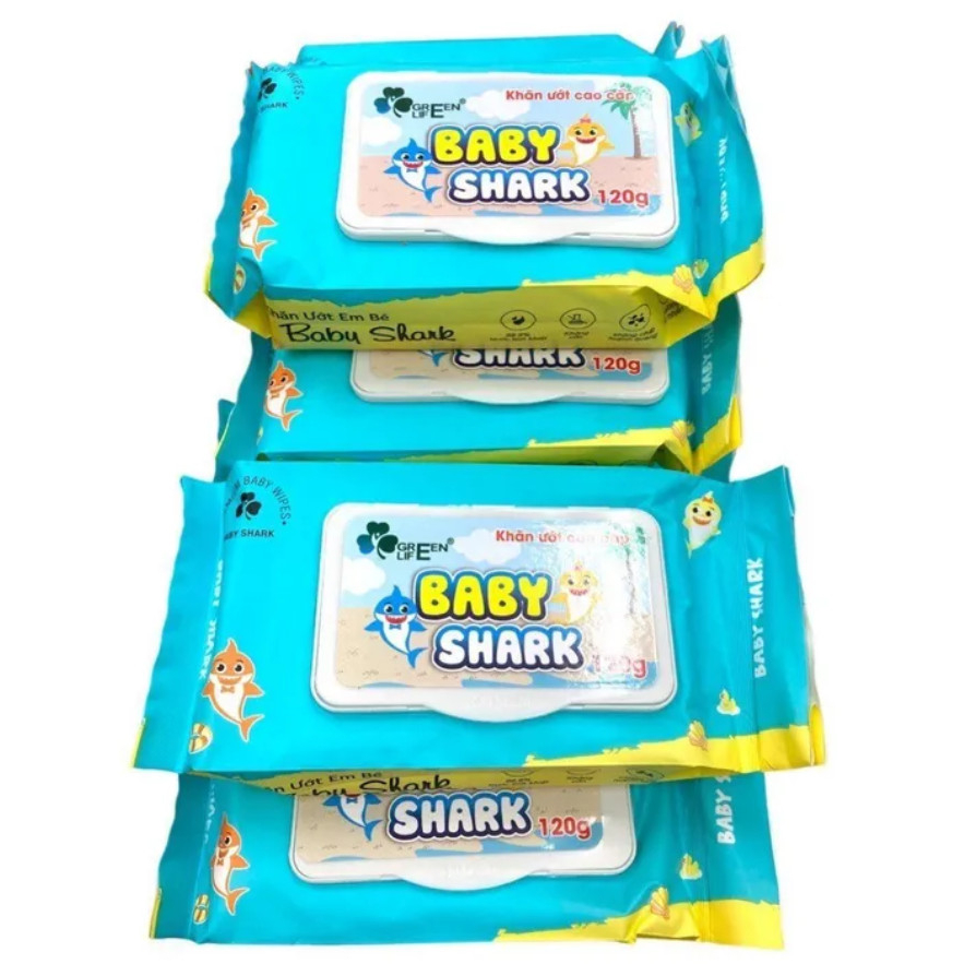 Khăn ướt cho bé Baby Shark(Gói 120gr)