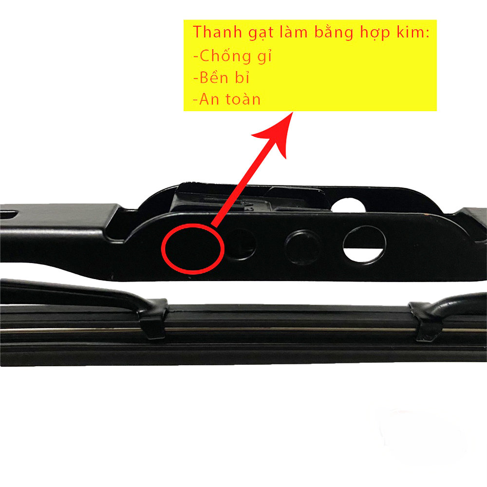 Gạt Mưa Ô Tô Khung sắt TSG lưỡi silicon,Dùng Các xe Hyundai i10, Getz, Santafe, Accent, Tucson, Kona, Elantra siêu bền