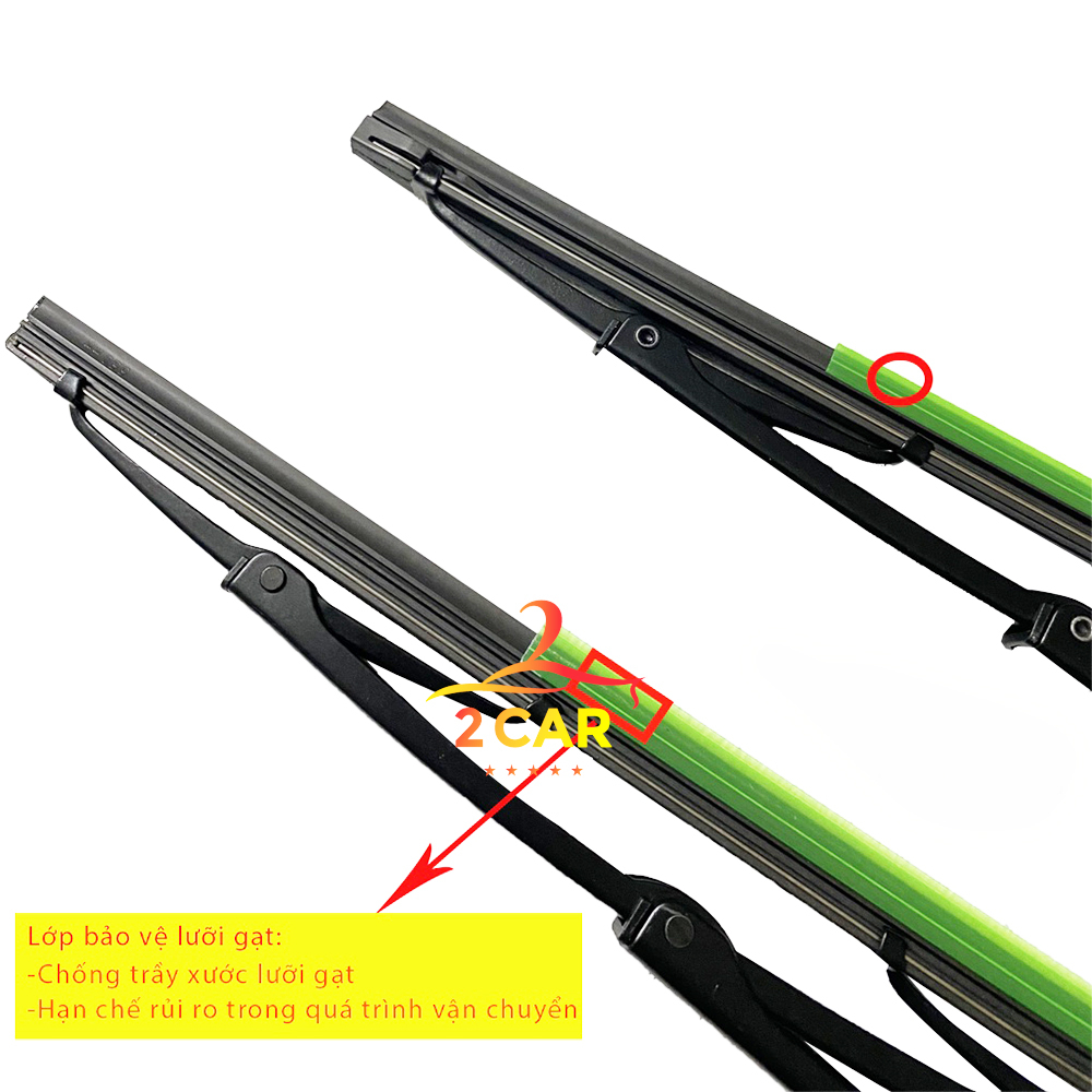 Gạt Mưa Ô Tô Khung sắt TSG lưỡi silicon,Dùng Các xe Hyundai i10, Getz, Santafe, Accent, Tucson, Kona, Elantra siêu bền