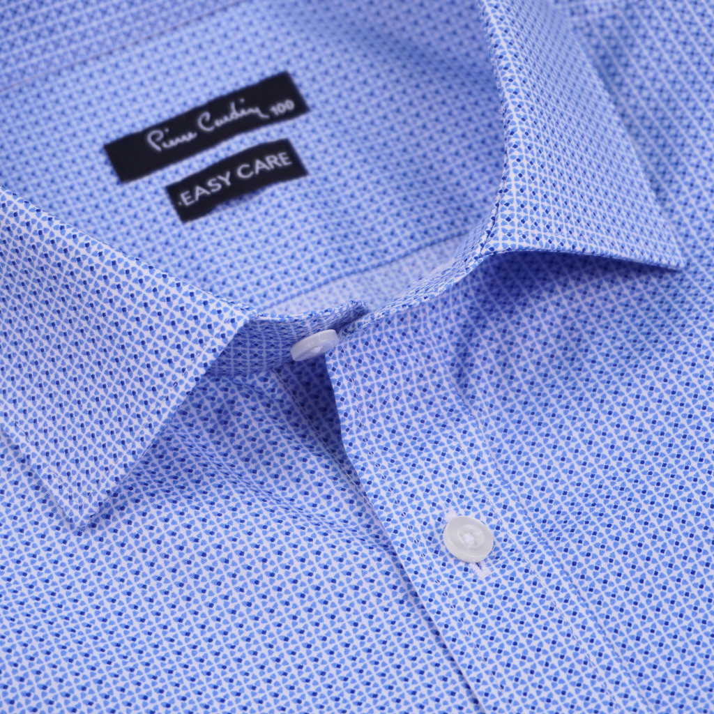 Áo sơ mi nam ngắn tay vạt ngang Pierre Cardin cao cấp xuất Hàn 100% cotton dáng Áo Regular ACN028 | Korea Outlet