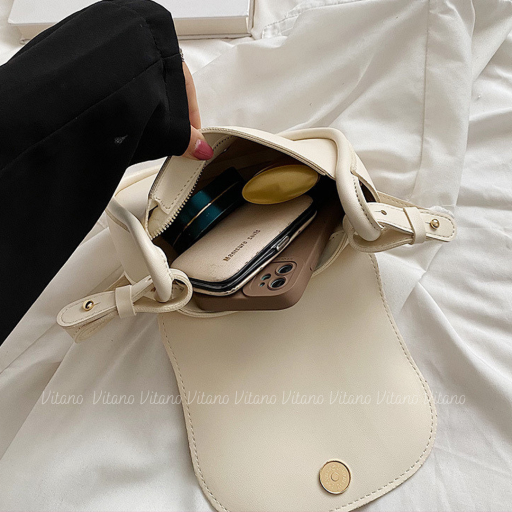 Túi đeo chéo Vitano túi xách nữ thời trang công sở màu trơn đi làm đi chơi TX13