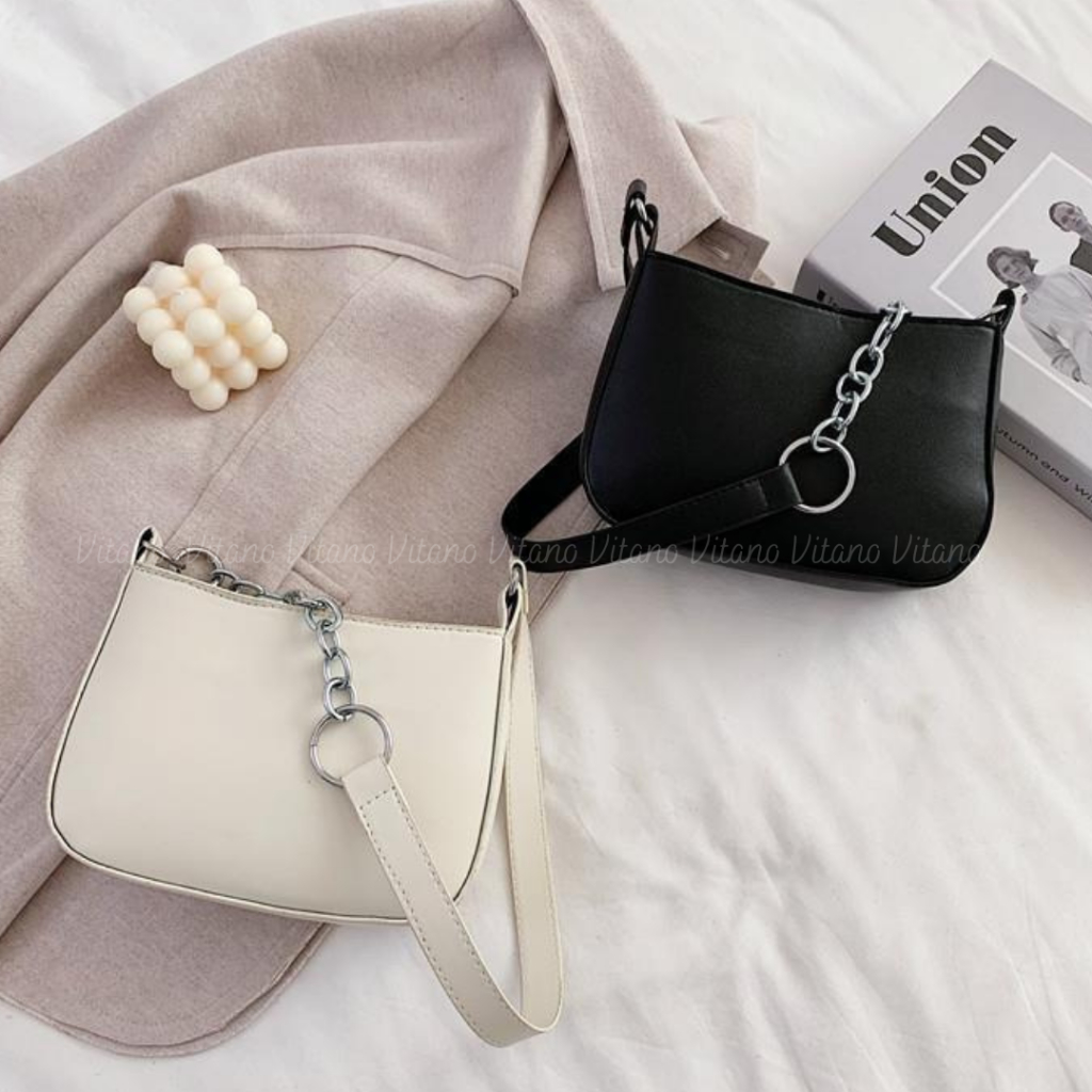 Túi xách nữ đeo chéo Vitano túi kẹp nách da trơn mềm cao cấp đi chơi đi làm TX20
