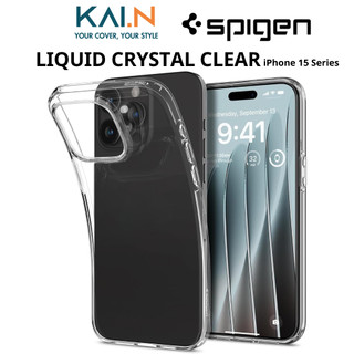 Ốp lưng spigen dành cho iphone 15 pro max / iphone 15 pro / iphone 15 plus / iphone 15, spigen liquid crystal clear