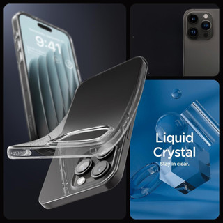 Ốp Lưng Spigen Dành Cho iPhone 15 Pro Max / iPhone 15 Pro / iPhone 15 Plus / iPhone 15, SPIGEN LIQUID CRYSTAL CLEAR
