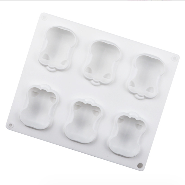 HCM-Khuôn Silicon 6 Heo Dễ Thương Làm Socola, Thạch Rau câu, Pudding, Sáp Nến CAKESHOP