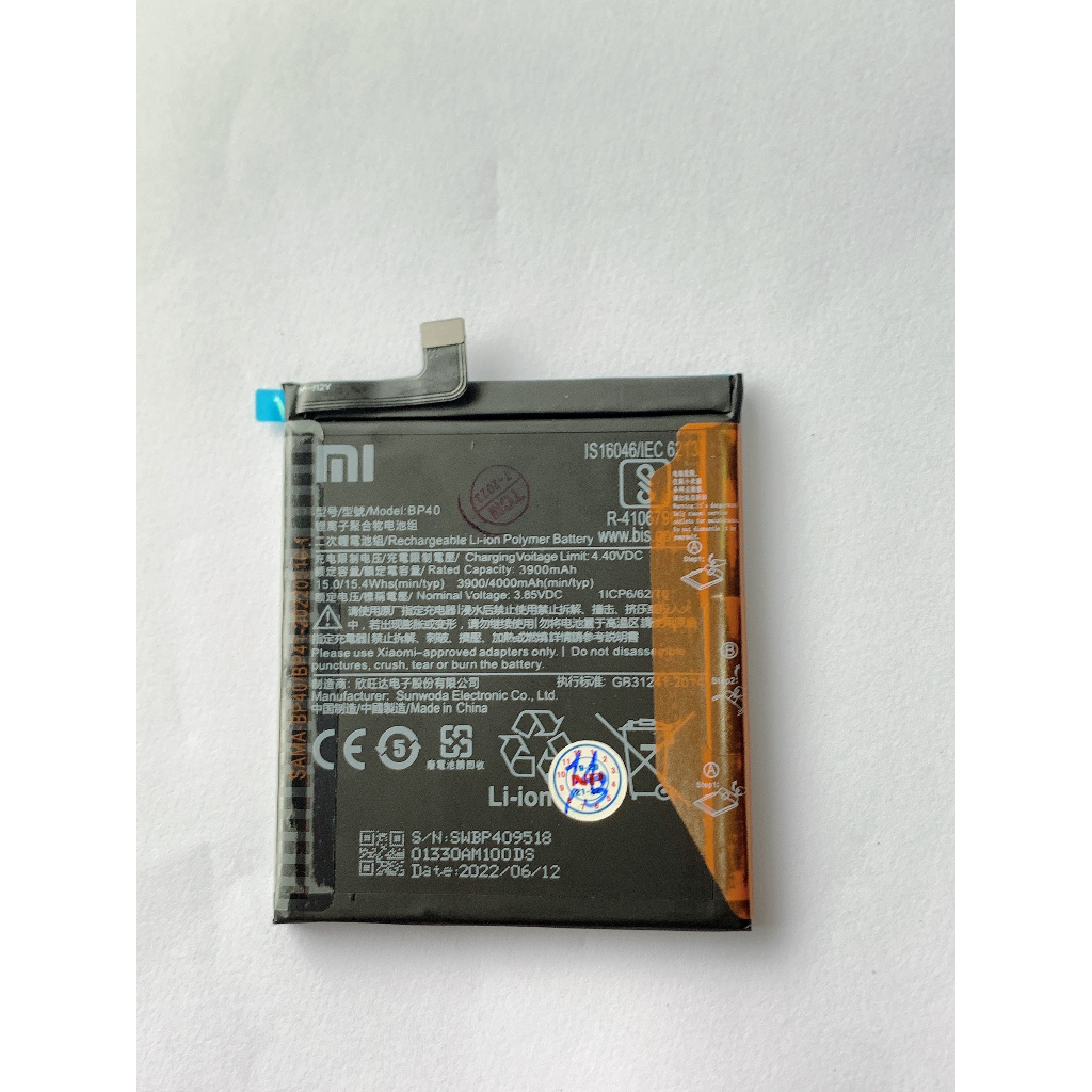 Pin Chính Hãng Xiaomi BP40 Dùng Cho Xiaomi Redmi K20 Pro / Mi 9T / Mi 9T Pro / Redmi K20, Dung Lượng 3900 mAh