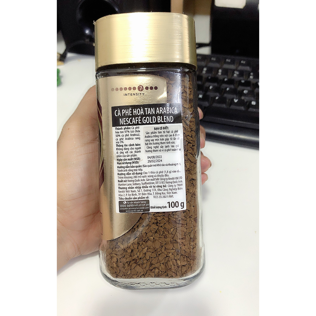 Cà Phê Nescafe Gold Blend Hũ 100g - Date 31/03/2024