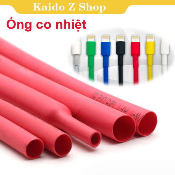Ống co nhiệt cách điện từ 1-10mm màu Đỏ - 1688s.vn