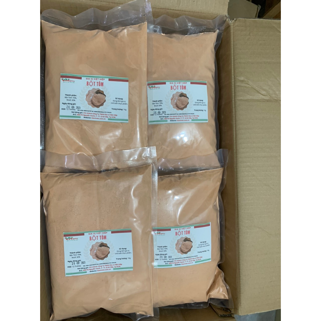 Bột Tôm Thượng Hạng Túi 1kg Việt Hiệp