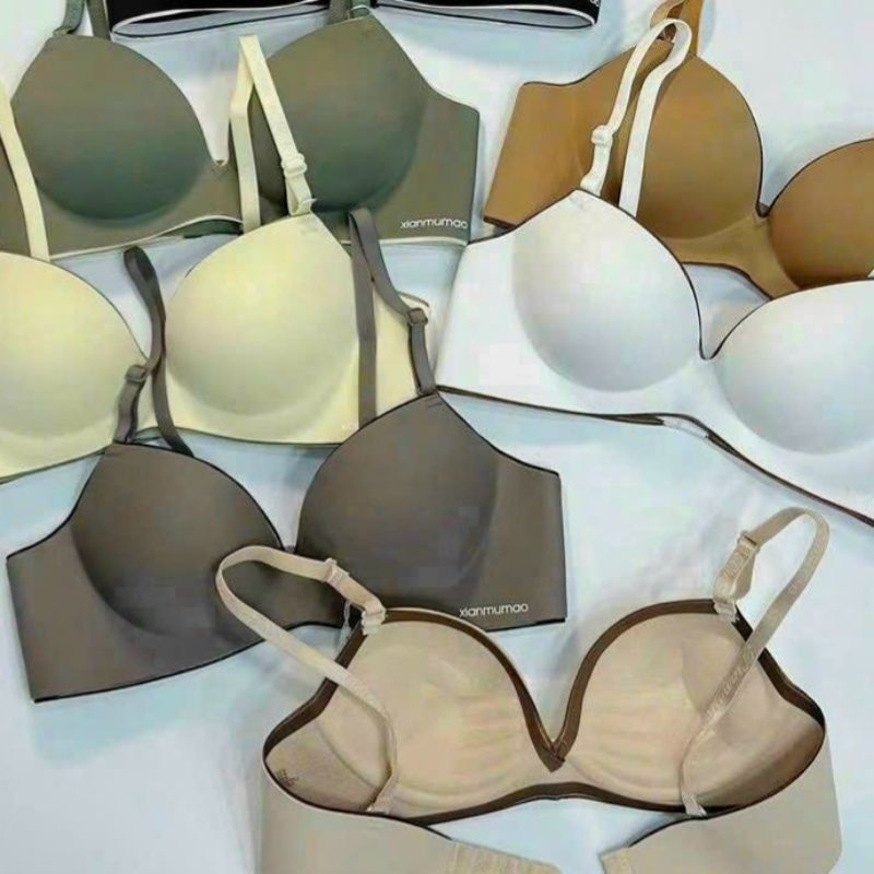 Áo ngực su đúc không gọng Xianmumao đệm thông hơi thoáng khí (hàng chính phẩm lỗi 1 đổi 1)