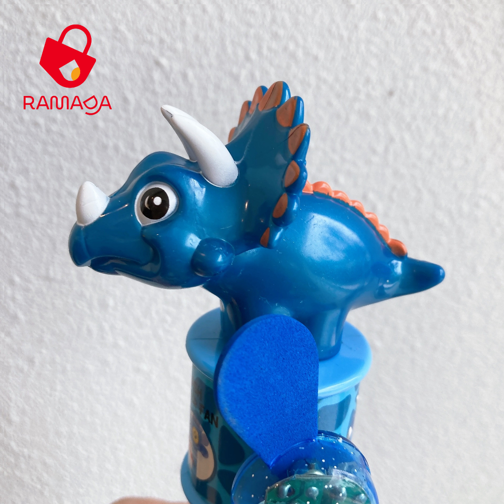 Kẹo đồ chơi khủng long có quạt và đèn Juqi dành cho bé