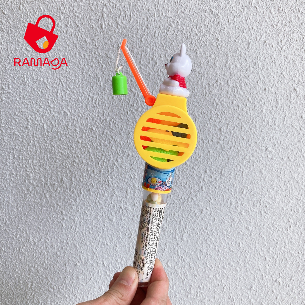 Ramada - Đồ chơi có kẹo câu cá Juqi dành cho bé, khỉ, thỏ, gấu câu cá