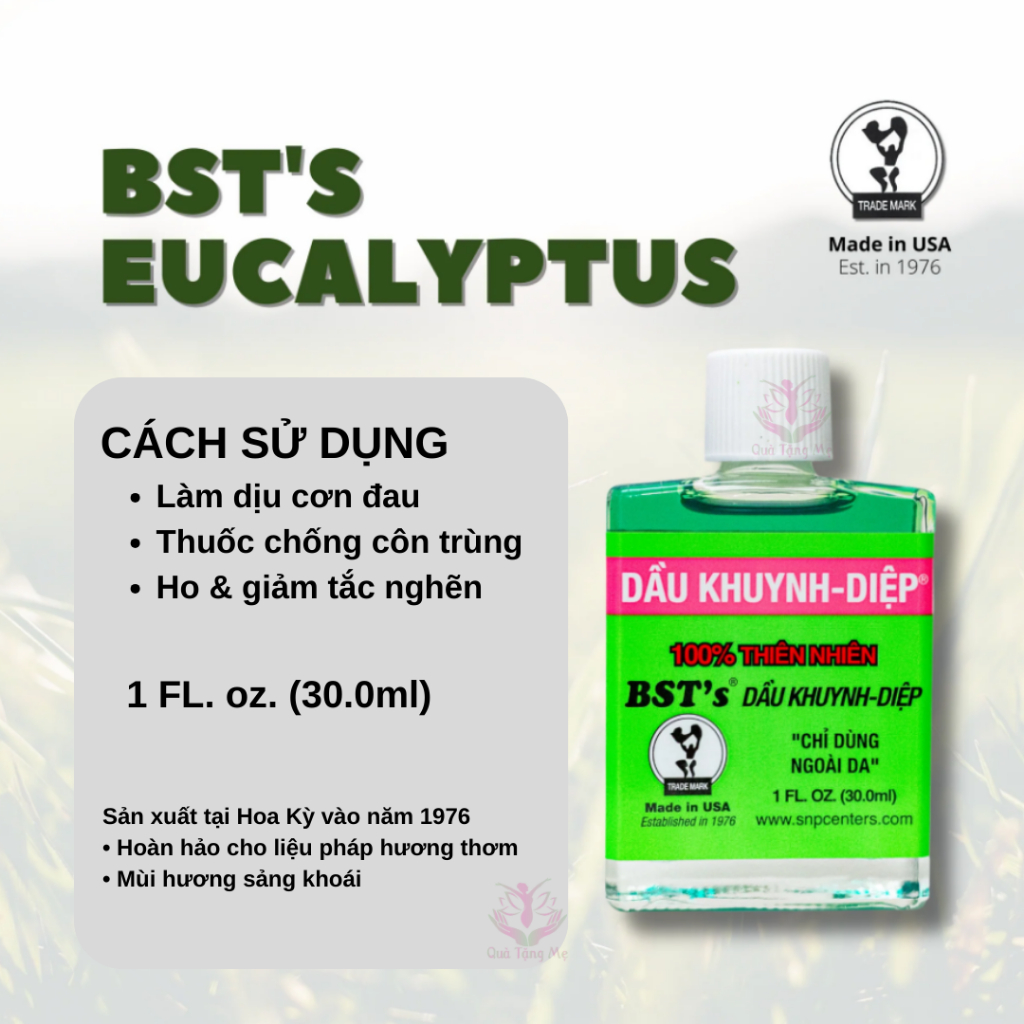 Dầu khuynh diệp Healthy Care bst's chai 30ml Maxwell68