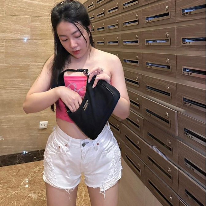 Quần short jean ÂU MỸ rách kiểu túi lòi, Quần short nữ vintage màu Trắng LE/VIS size XS-XXL - SEE STORE