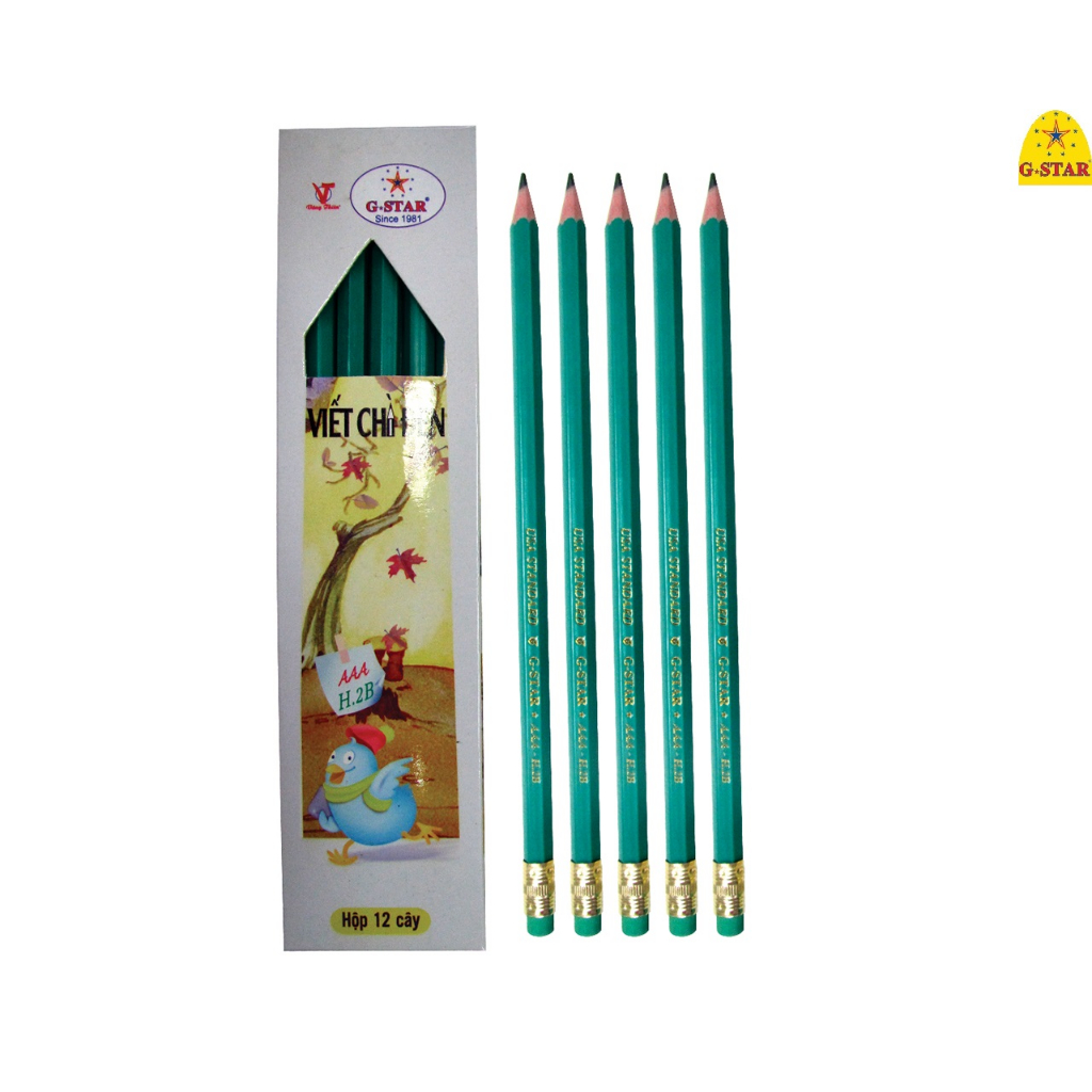 bút Chì dẻo có gôm tẩy Gstar AAA H.2B
