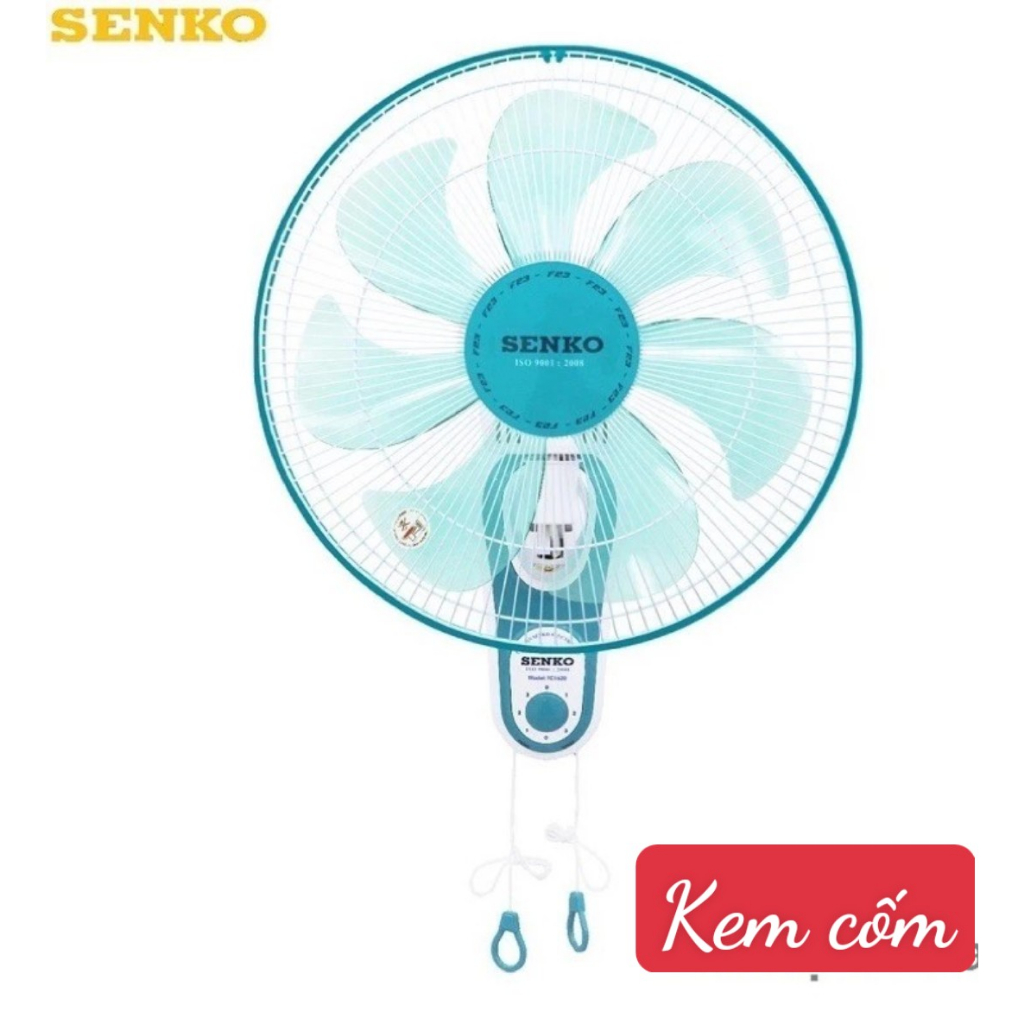 QUẠT TREO TƯỜNG TC1620 65W Senko  .2 DÂY 7 CÁNH  GIAO MÀU NGẪU NHIÊN