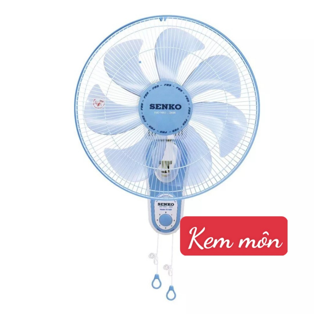 QUẠT TREO TƯỜNG TC1620 65W Senko  .2 DÂY 7 CÁNH  GIAO MÀU NGẪU NHIÊN