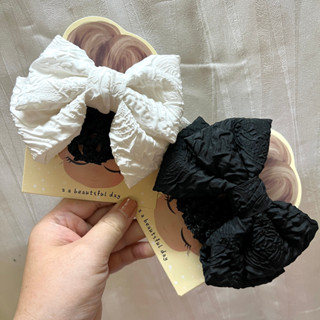 Cặp Tóc Nơ Hoa Hồng Nổi Có Búi Lưới Dày Công Sở, Kẹp Tóc Kèm Chụp Lưới Dày Giữ Tóc Tiếp Viên Y310