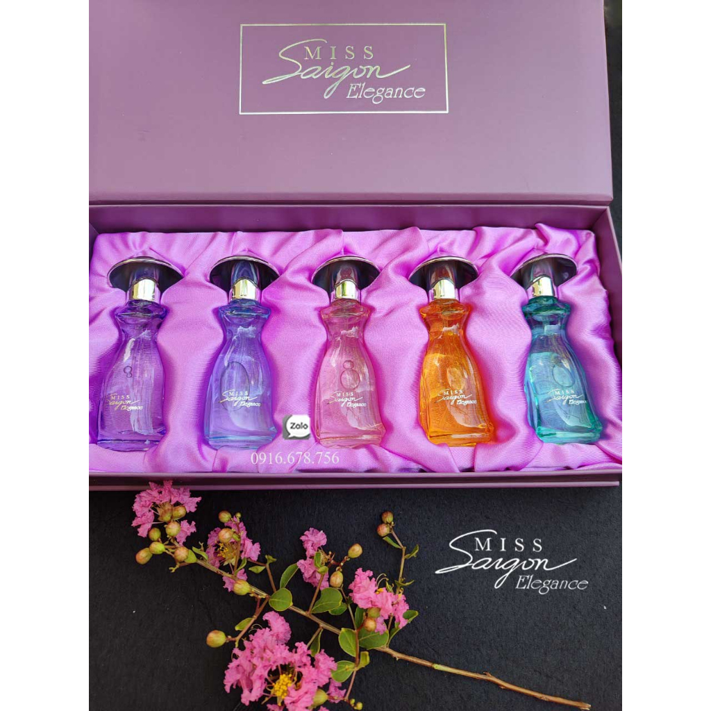 Sét 5 chai Nước hoa miss Sài Gòn 75ml