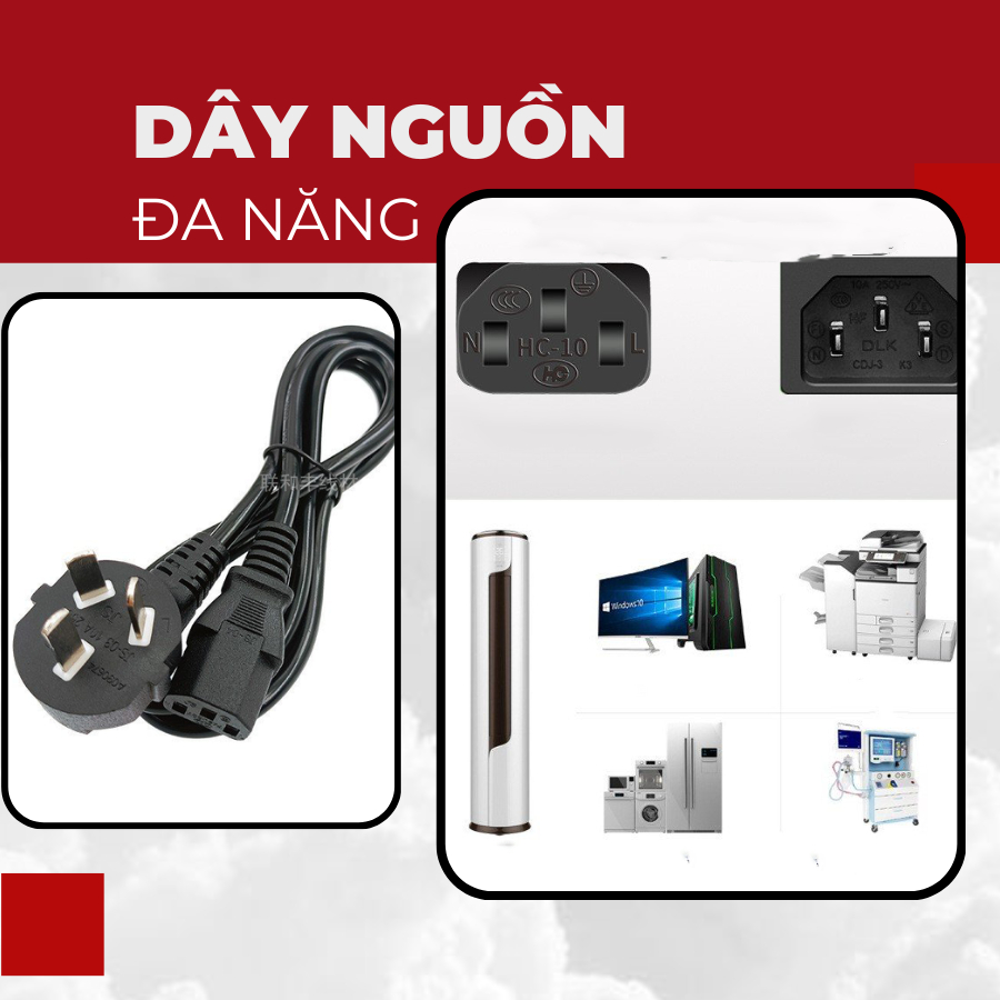 Dây Nguồn Máy Tính Bàn PC 1,5m