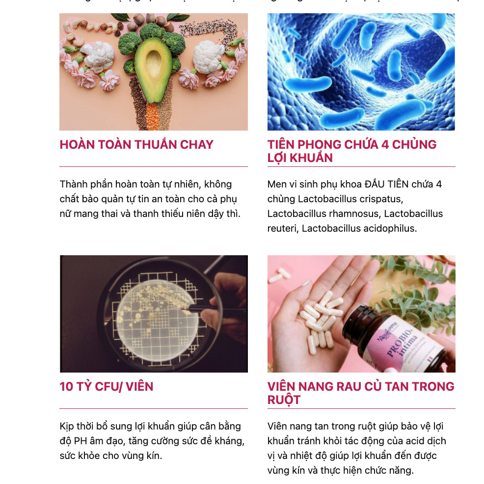 Men vi sinh phụ khoa thuần chay Apyforme chính hãng từ Pháp hộp 60 viên