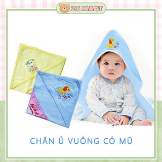 Chăn hè sơ sinh có mũ Fusi hình thú cho bé, Ủ và choàng sau khi tắm, Giữ ấm - 2X MART