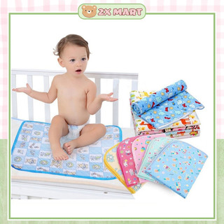 Chiếu lót thay đồ cho bé sơ sinh. Tấm lót miếng lót nhựa nilon chống thấm dùng thay tã bỉm cho trẻ - 2X MART