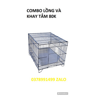 Lồng tắm chim lớn 30x34x40 dành cho chích choè, chào mào tặng thau tắm
