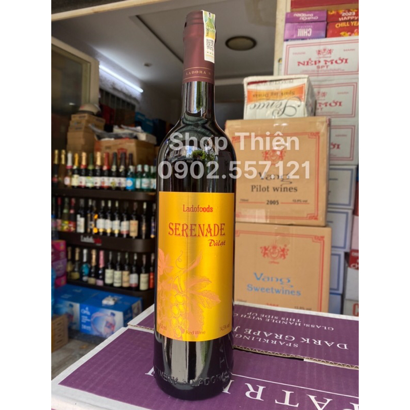 Vang Đà Lạt SERENADE 14.5% 750ml-Vang Đỏ