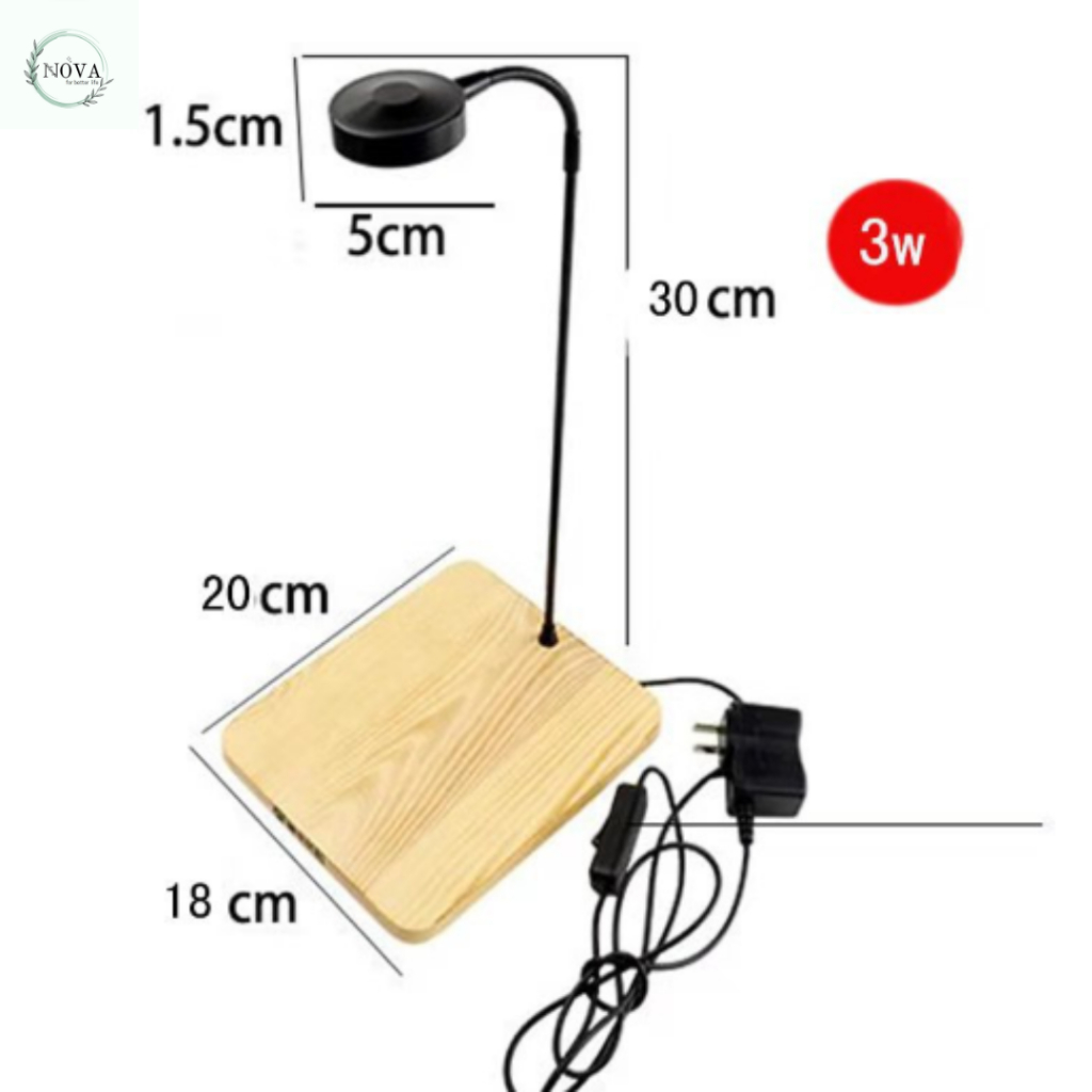 Đèn bể cá thuỷ sinh terrarium ,bóng led ánh sáng trắng công suất 3W ,5W ,7W.