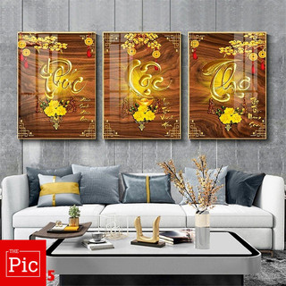 Tranh Tráng Gương – Tranh Phúc Lộc Thọ Trang Trí Phòng Khách / Phòng Ngủ / Cầu Thang / Phòng Thờ
