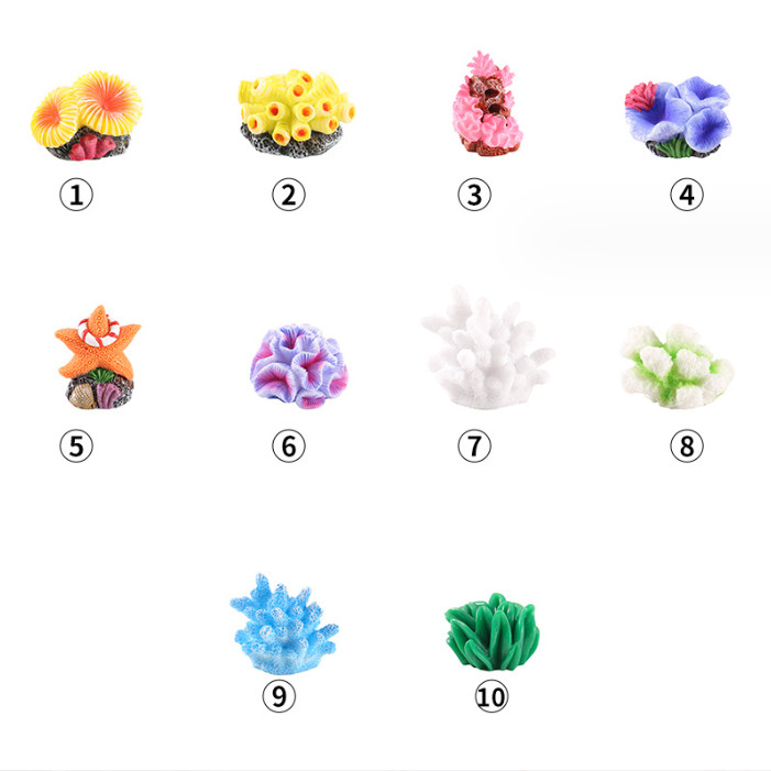 Mô hình rạn san hô size mini trang trí tiểu cảnh bể cá, decor terrarium