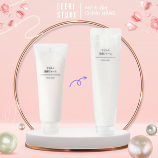 Mẫu Mới - Sữa rửa mặt Muji Face Soap Nhật Bản 100g - Dịu nhẹ cho da nhạy cảm