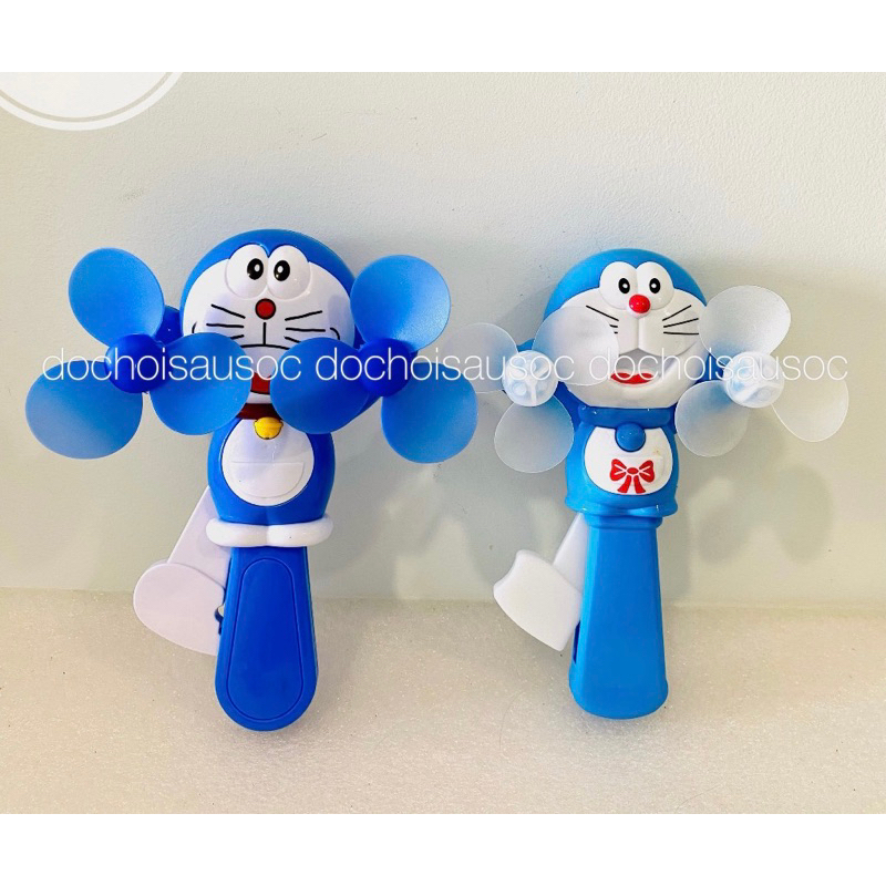 Quạt bóp tay mini hoạt hình doremon, công chúa, ngựa pony, spider man, poli, kitty, minion cho bé cầm tay