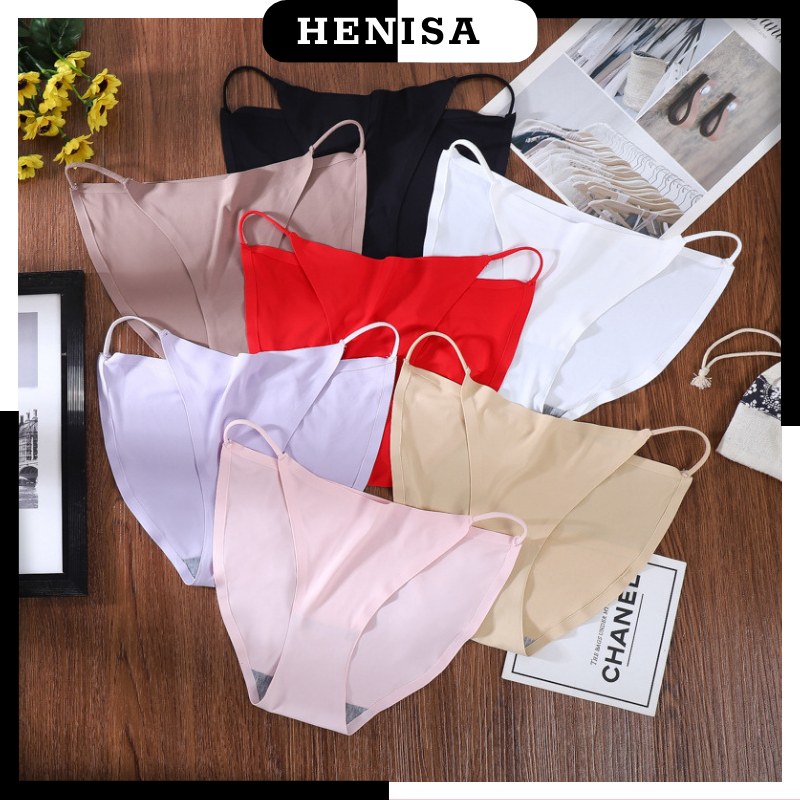 Quần Lót Nữ Thun Lạnh Dây Hông Tôn Dáng Sexy Quàn Chíp Nữ Lót Quần Kháng Khuẩn HENISA Mã 116
